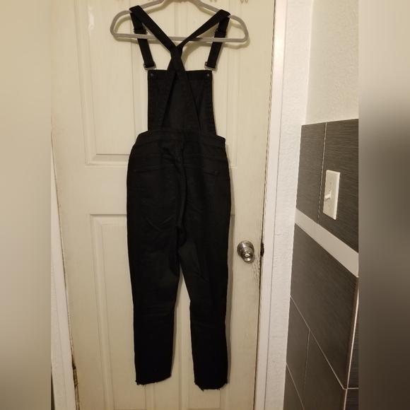 Madewell Cali Demi-Boot Overalls in Black Frost Size Small - Picture 4 of 16